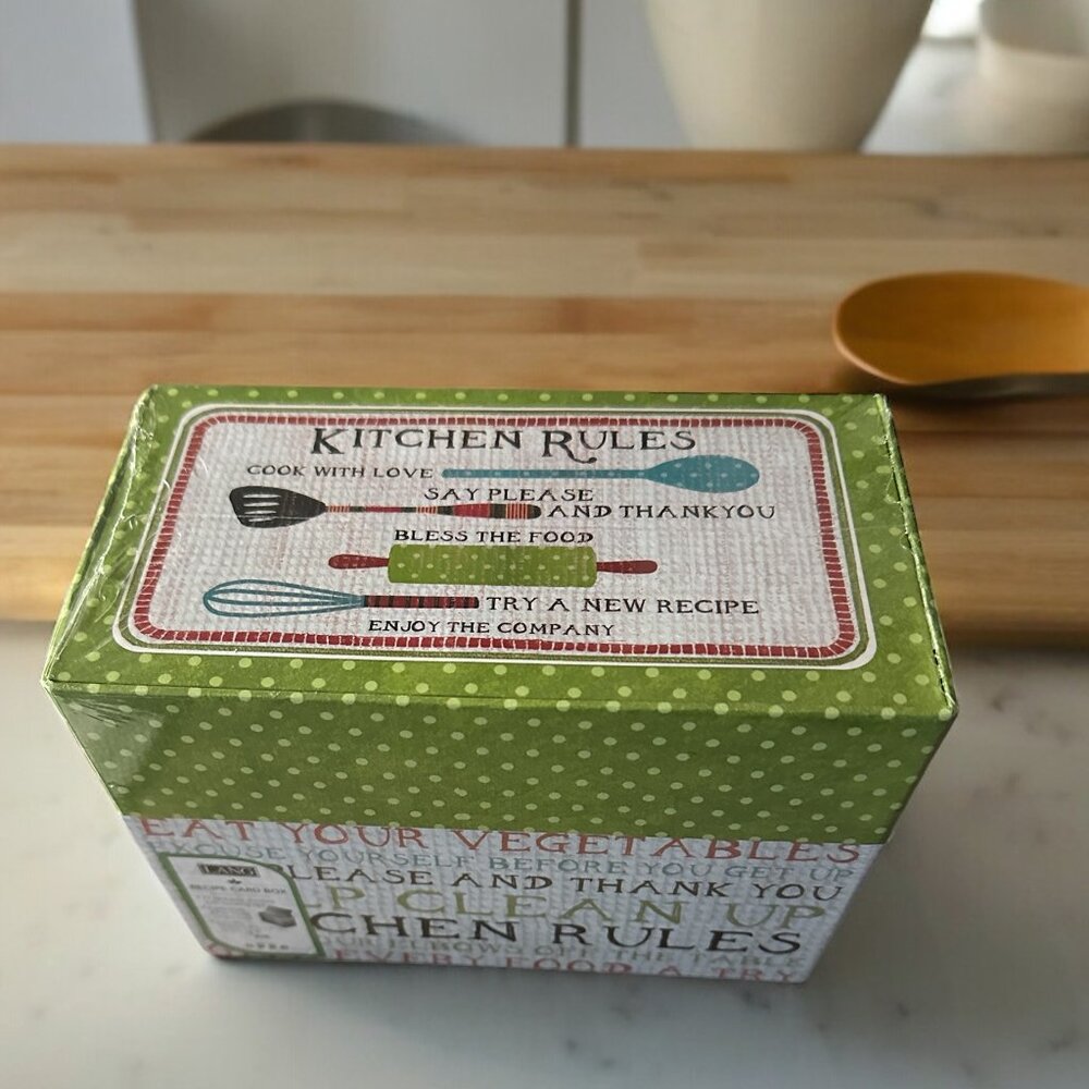 Lang Recipe Card Box Kitchen Rules New‎ & Sealed